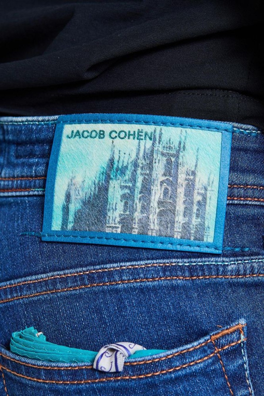 Herre Jacob Cohën Jeans | Bard 688 City Edition Milano Patch Jeans