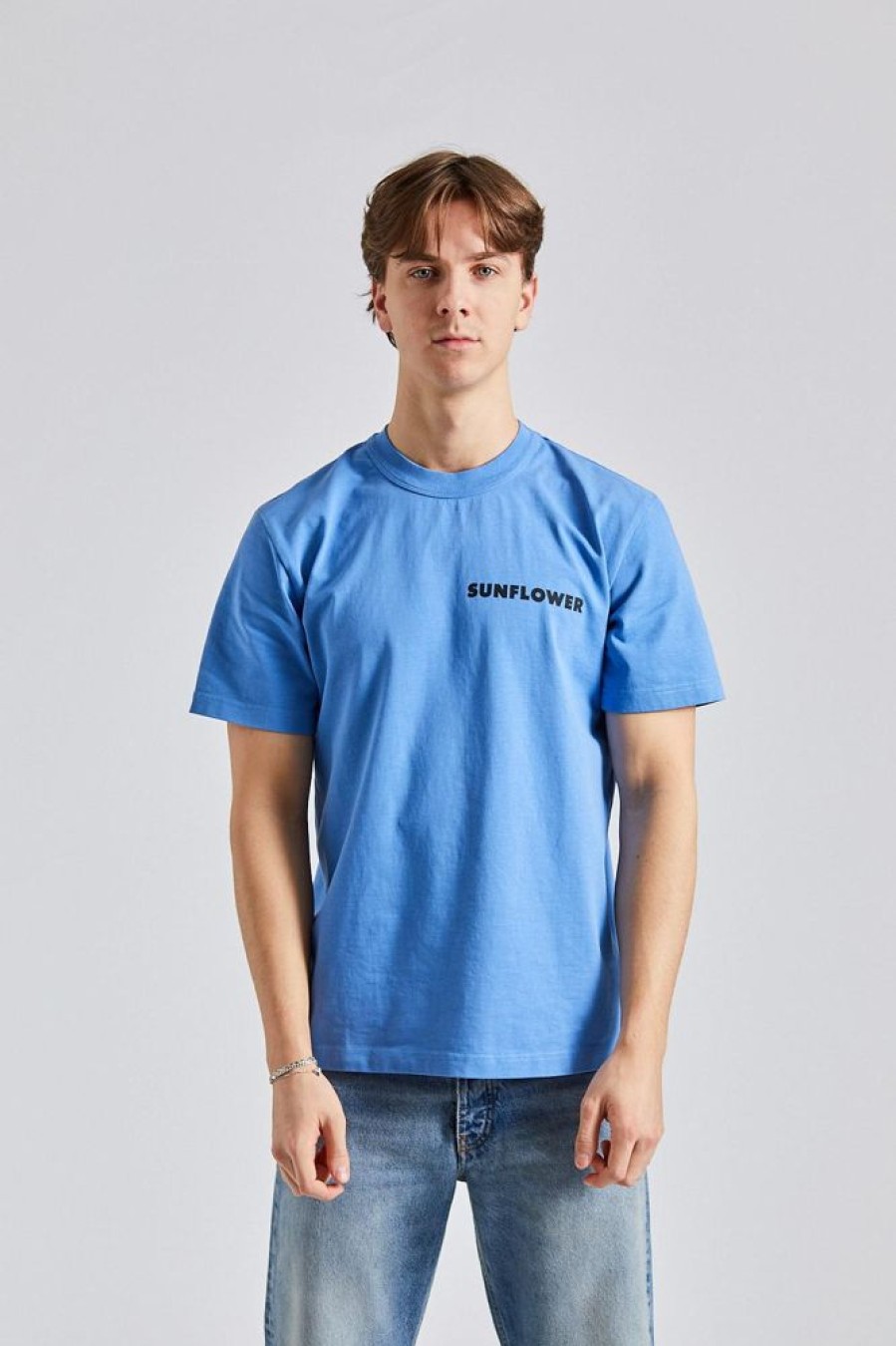 Herre SUNFLOWER T-Skjorter | Master Logo Tee Ss Blue