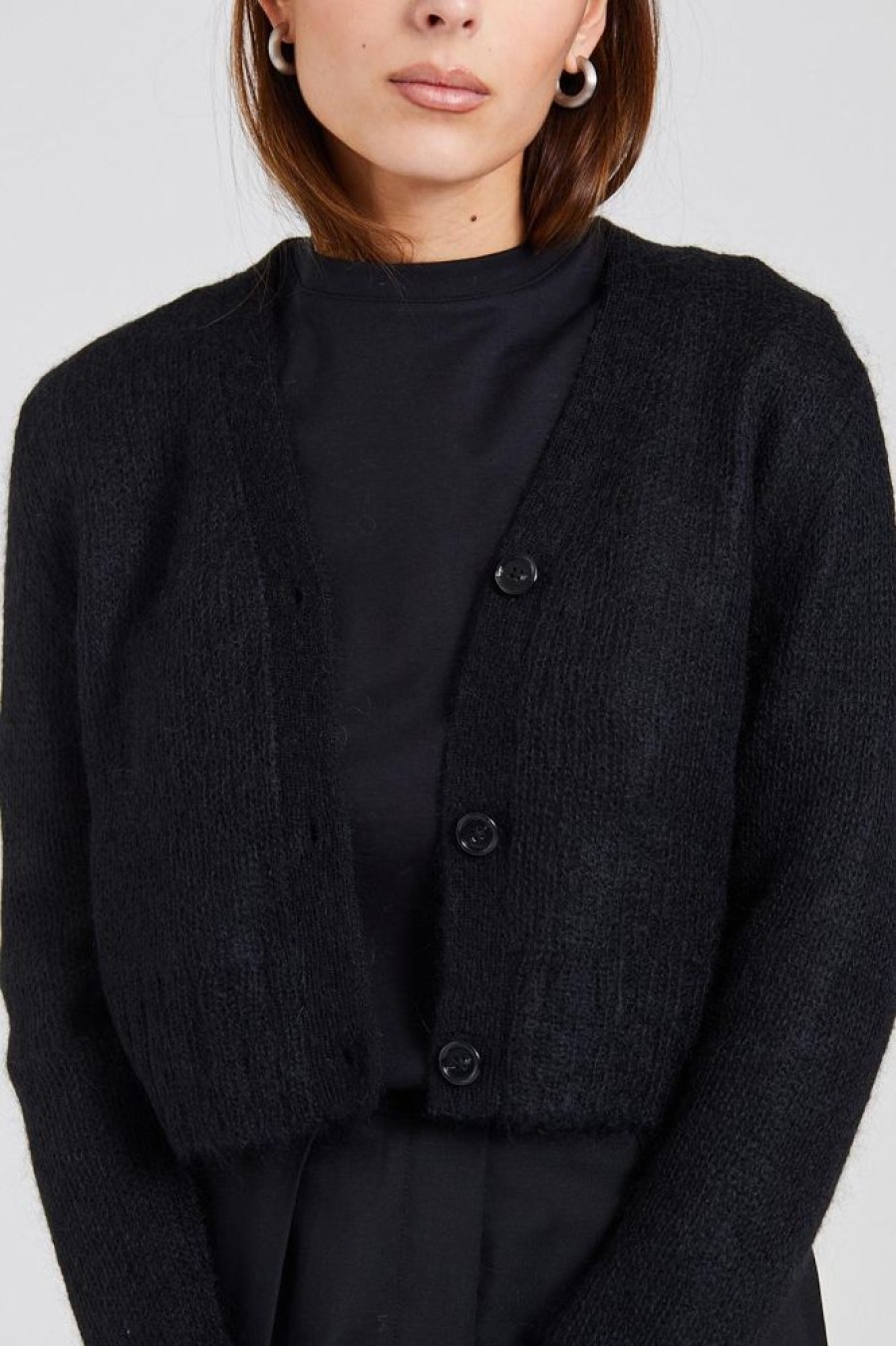 Dame Acne Studios Cardigans | Fn-Wn-Knit000382 Black