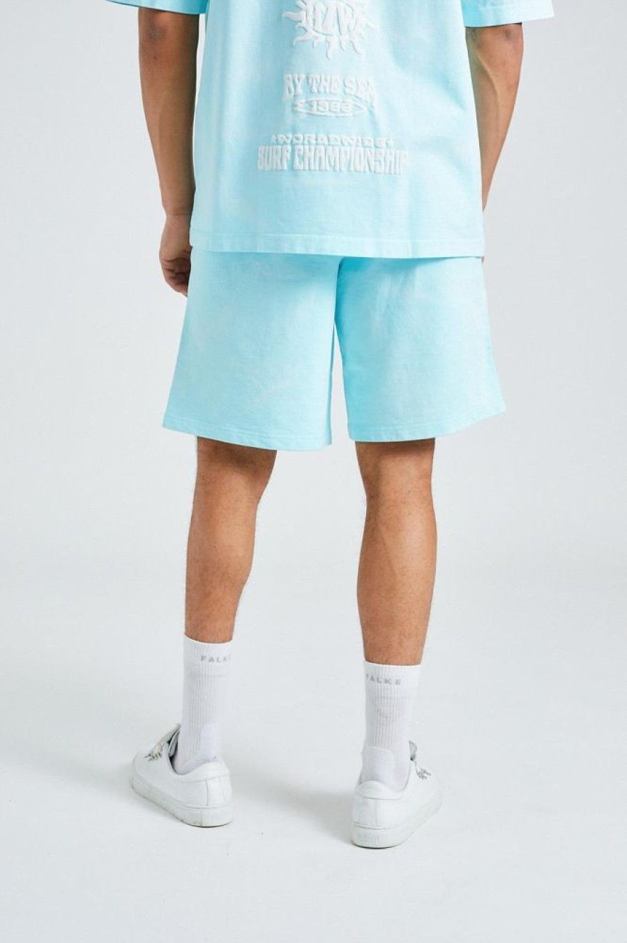 Herre Holzweiler Shorts | Oasis Logos Short Lt Blue Mix