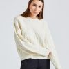 Dame Filippa K Gensere | Boxy Braided Sweater Chalk White