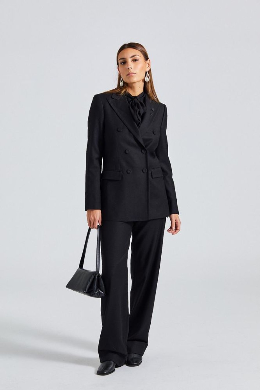 Dame LARDINI Bukser | Smith Trouser Black