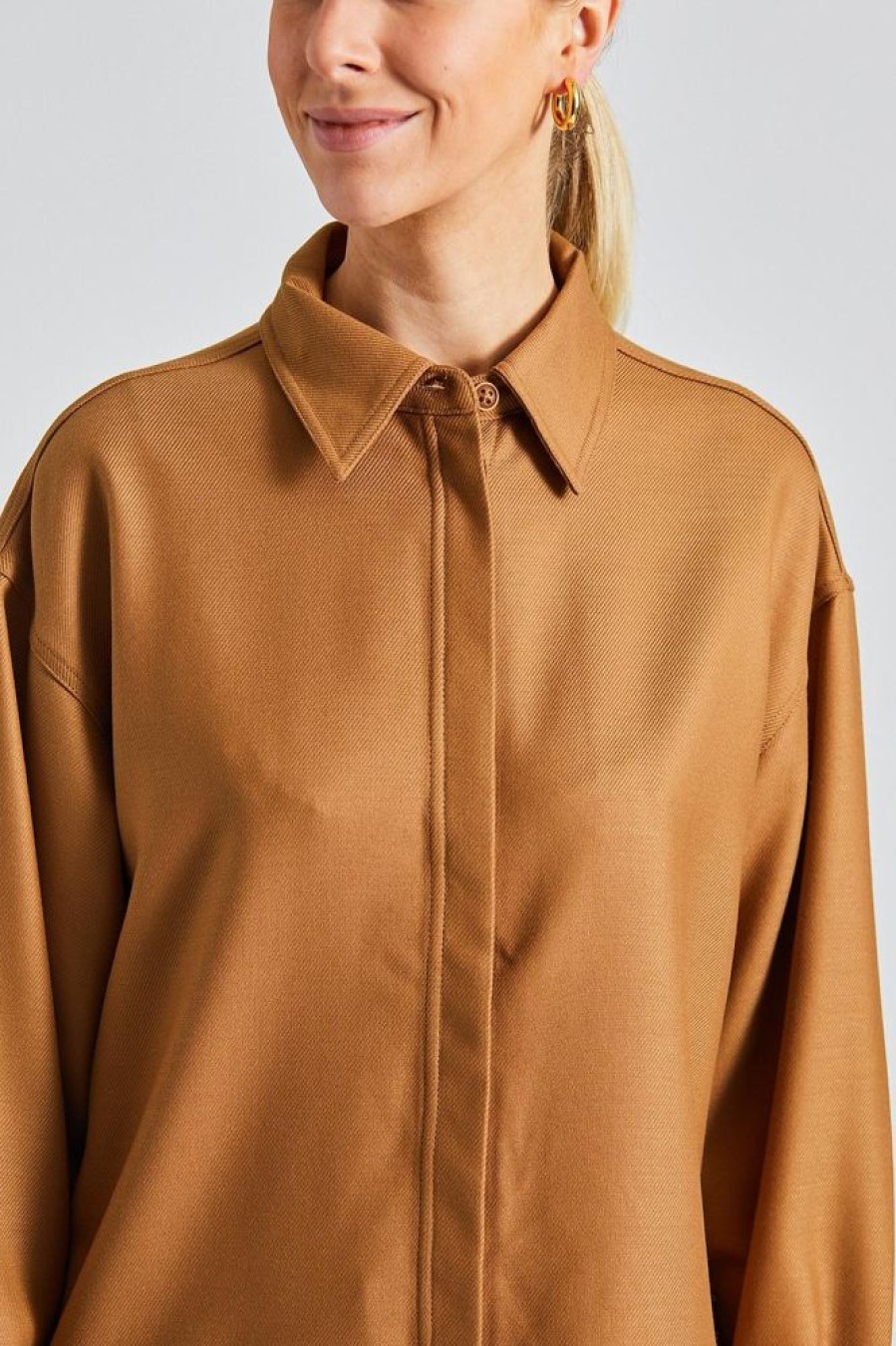 Dame Holzweiler Skjorter Og Bluser | Dais Shirt Camel