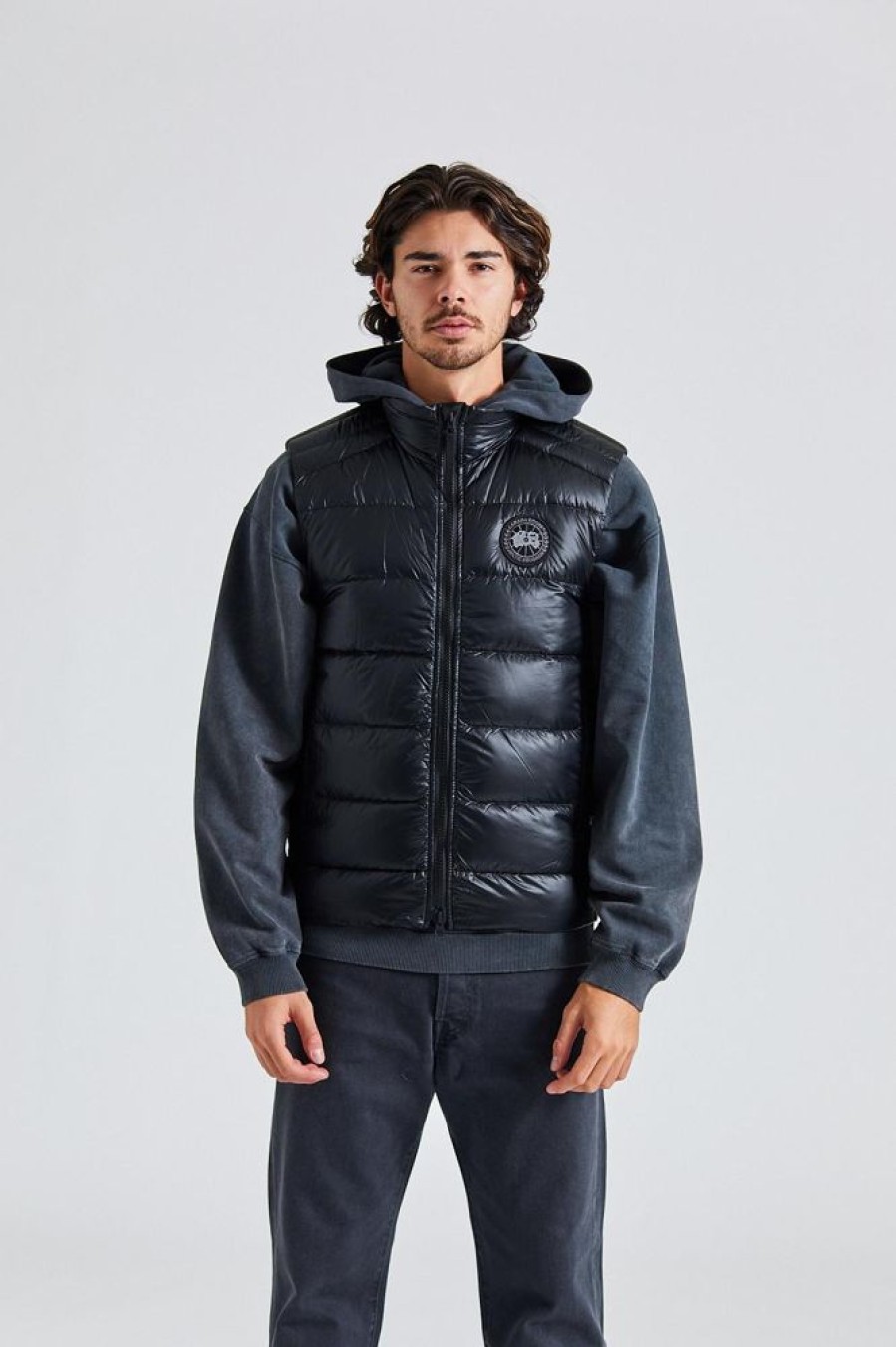 Herre Canada Goose Vester | Crofton Vest Bd Black