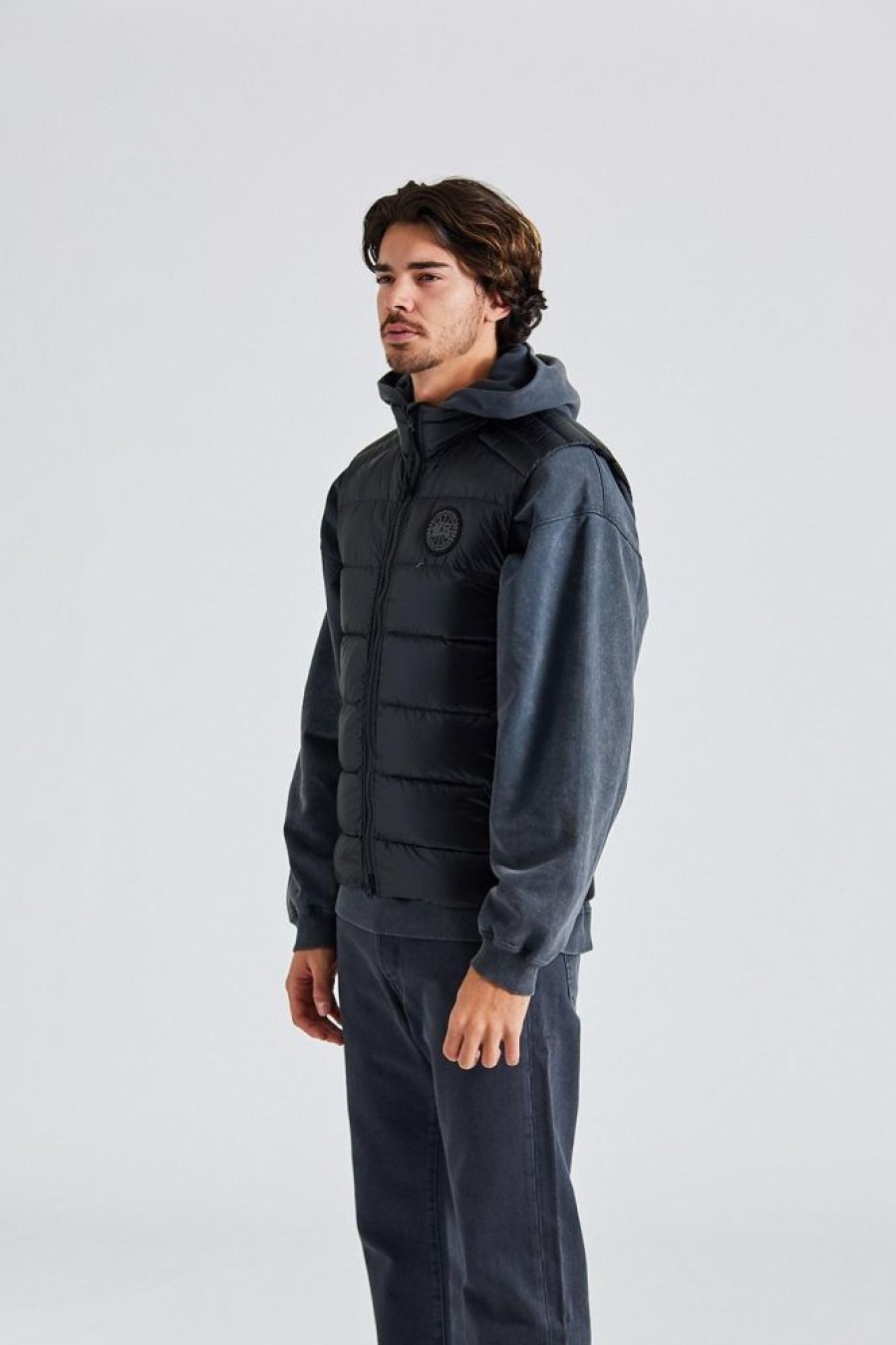 Herre Canada Goose Vester | Crofton Vest Bd Black