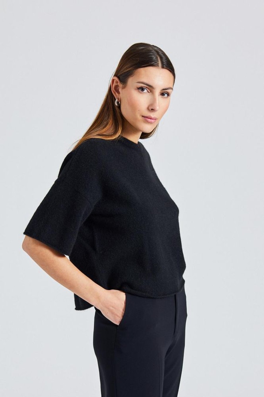 Dame Filippa K T-Skjorter | Yak Tee Black