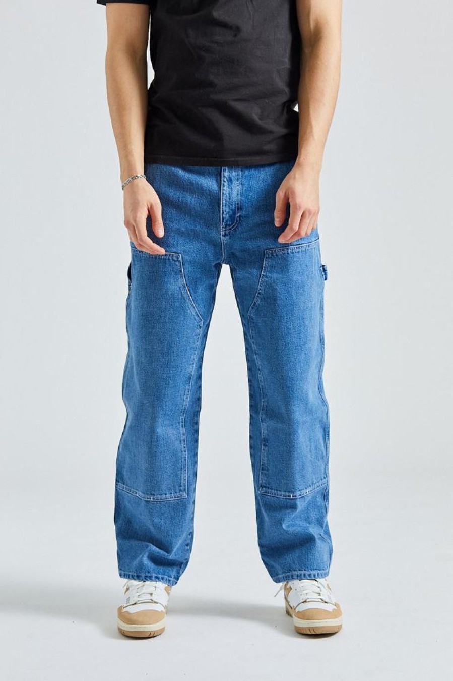 Herre Stüssy Jeans | Denim Work Pant Blue