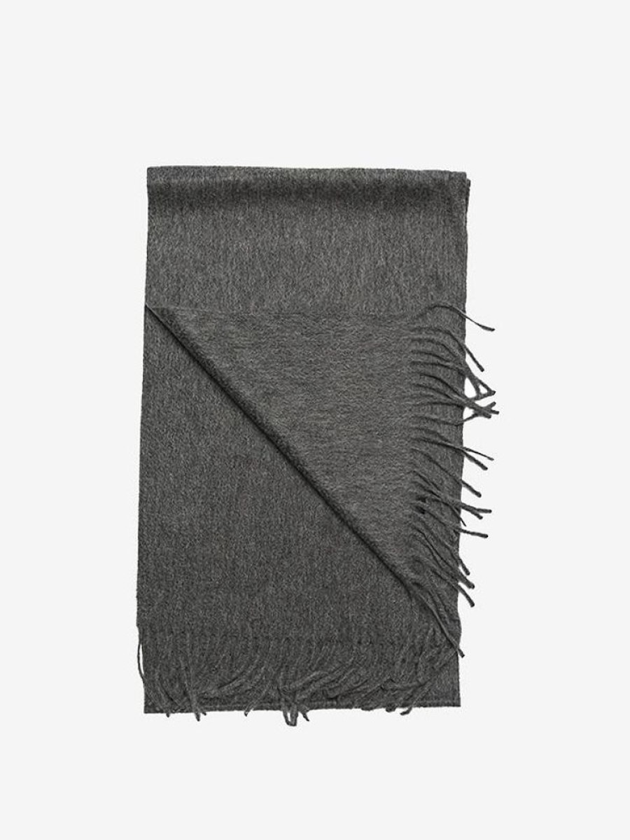 Herre Amanda Christensen Skjerf | Cashmere Scarf Dark Grey Mel