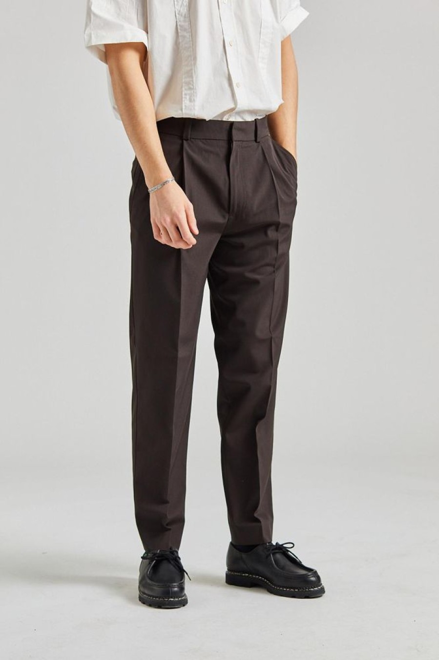 Herre Acne Studios Bukser | Tailored Trousers Cacao Brown Fn-Mn-Trou000832