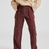 Dame Holzweiler Bukser | Anatol Trousers Burgundy Red