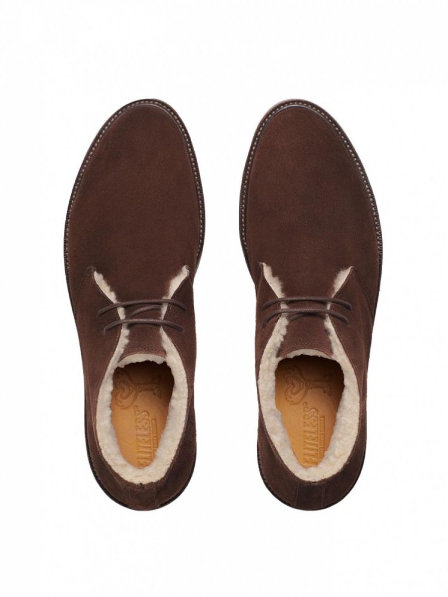 Herre Fliteless Vintersko | Suede Chucka Brown