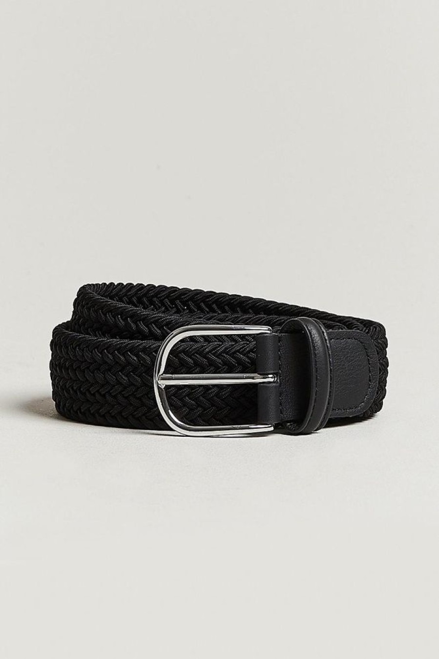 Herre Anderson Belter | Woven Textile Belt Ne37 Black