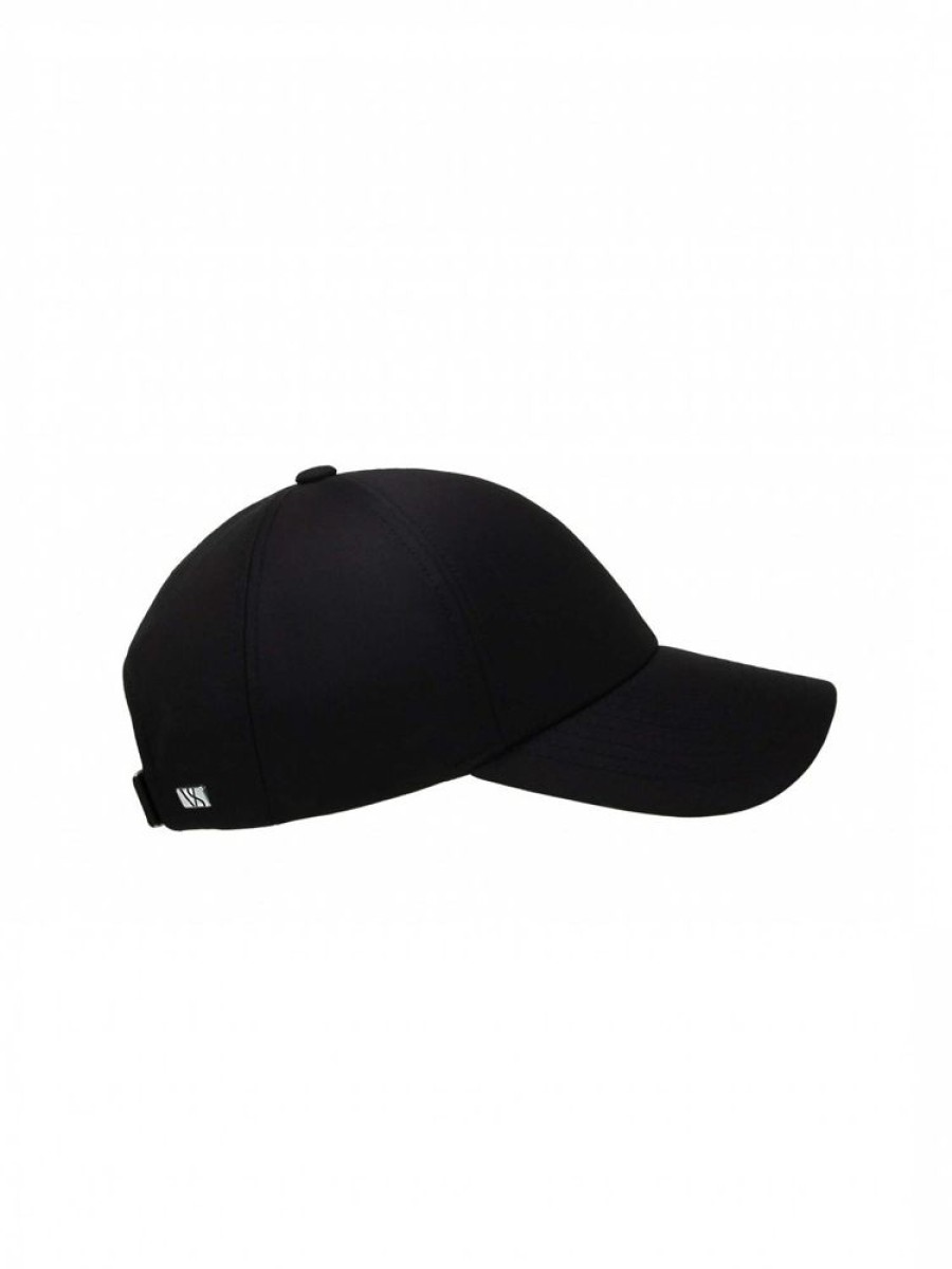 Dame Varsity Headwear Capser Og Hatter | Black Wool Tech