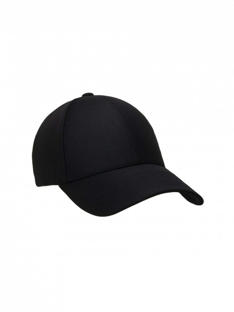 Dame Varsity Headwear Capser Og Hatter | Black Wool Tech