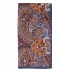 Herre Amanda Christensen Skjerf | Printed Bandana In Big Paisley Navy&Brown