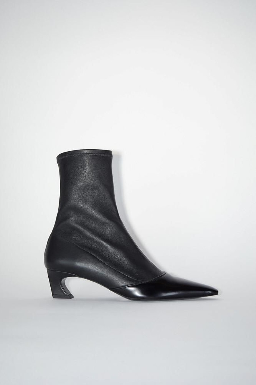 Dame Acne Studios Skoletter | Heeled Ankle Boots Black Fn-Wn-Shoe000695