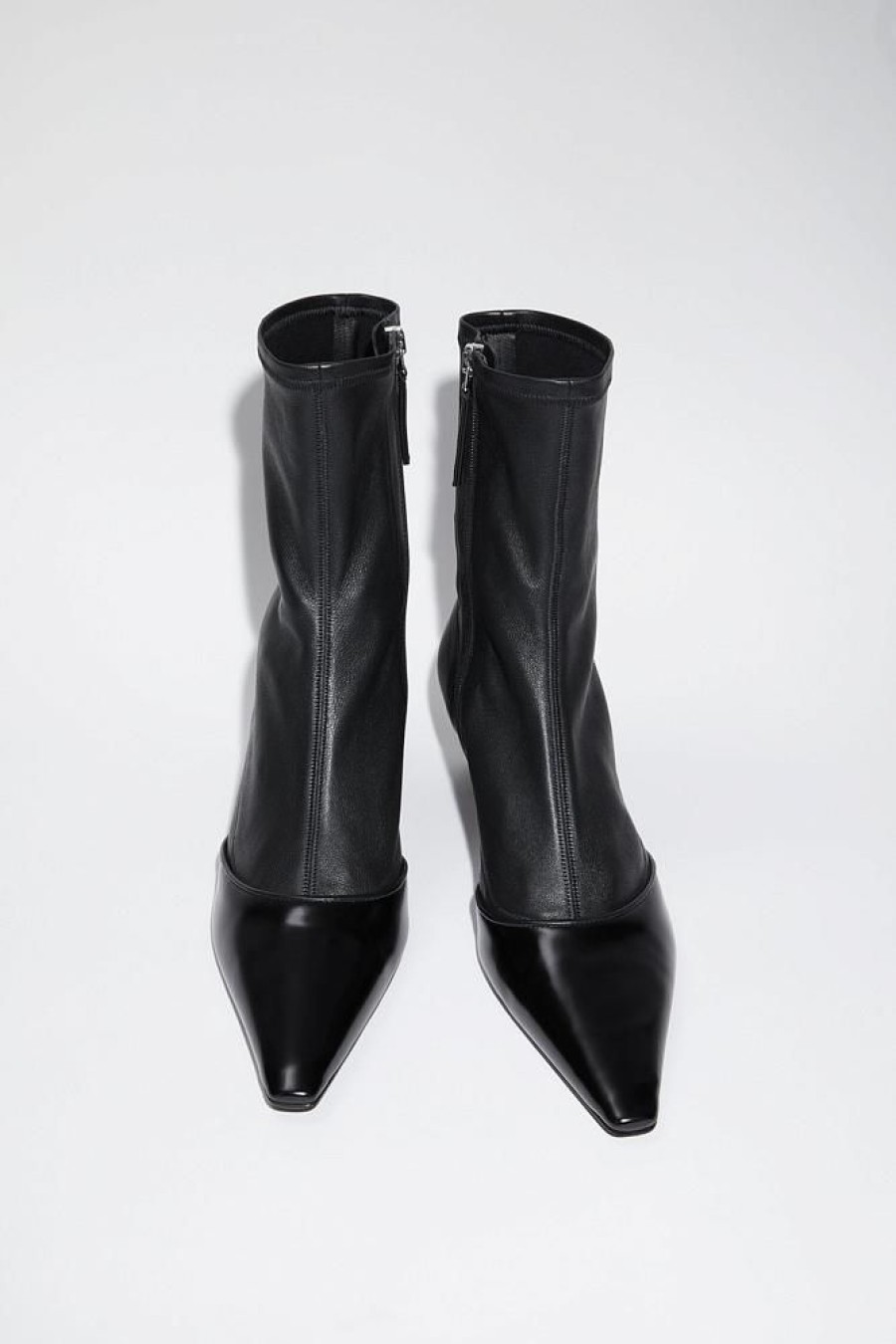 Dame Acne Studios Skoletter | Heeled Ankle Boots Black Fn-Wn-Shoe000695