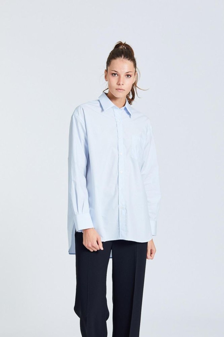 Dame Filippa K Skjorter Og Bluser | Sammy Shirt Soft Blue