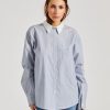 Dame Acne Studios Skjorter Og Bluser | Stripe Shirt Blue/White Fn-Wn-Blou001031