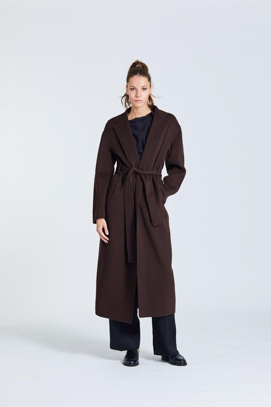 Dame Filippa K Kaper | Alexa Coat Dark Chocolate