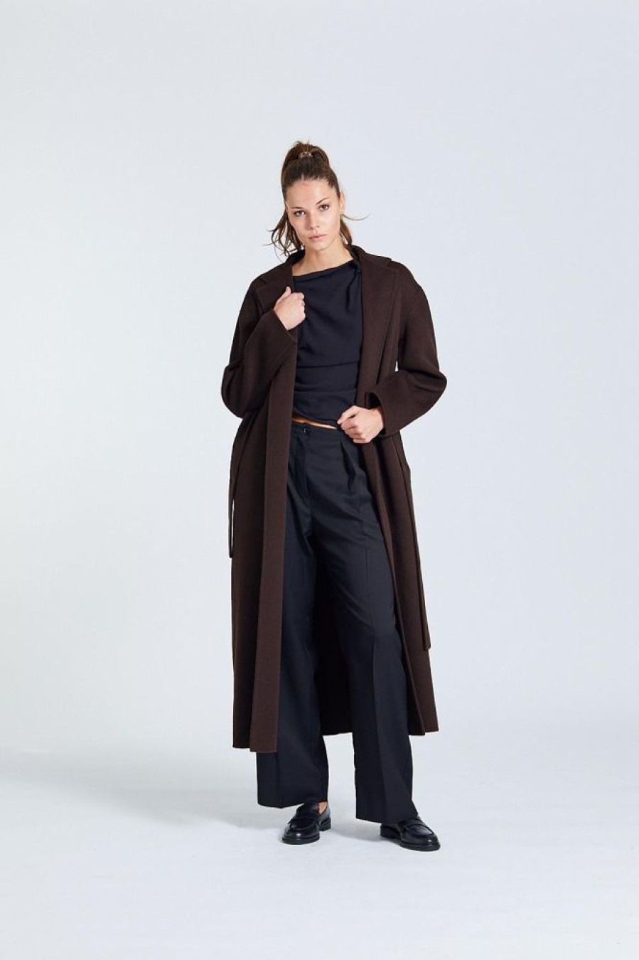 Dame Filippa K Kaper | Alexa Coat Dark Chocolate