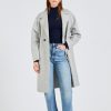 Dame Harris Wharf London Kaper | Women Dropped Shoulder D.B. Coat Pressed Wool Ash