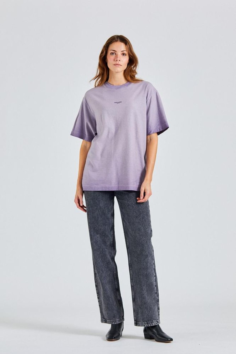 Dame Holzweiler T-Skjorter | Affection Dye Oslo Tee Liliac Mix