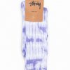 Herre Stüssy Sokker Og Undertoy | Dyed Ribbed Crew Socks Lavendar