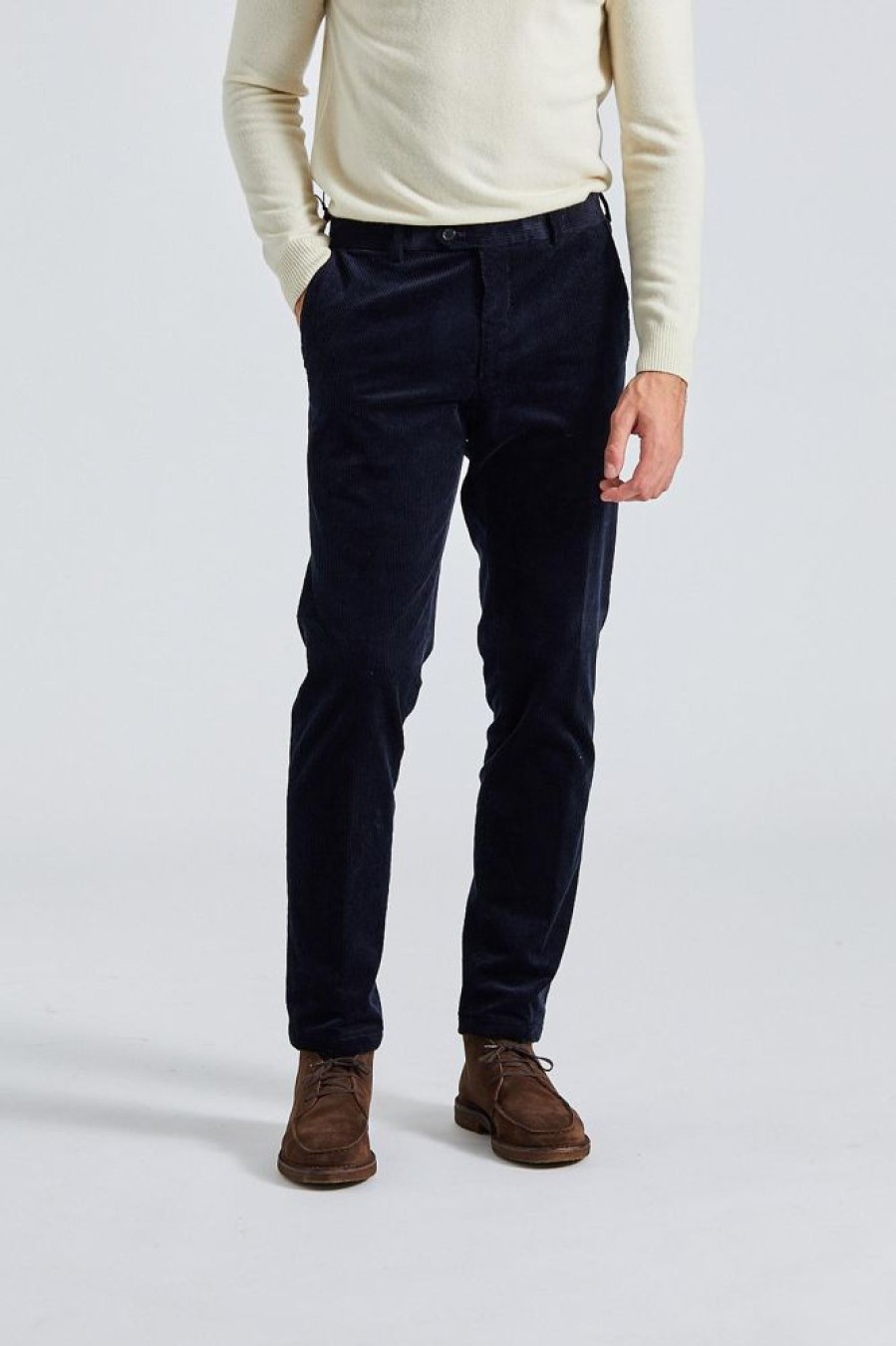 Herre Oscar Jacobson Bukser | Denz Trousers Navy