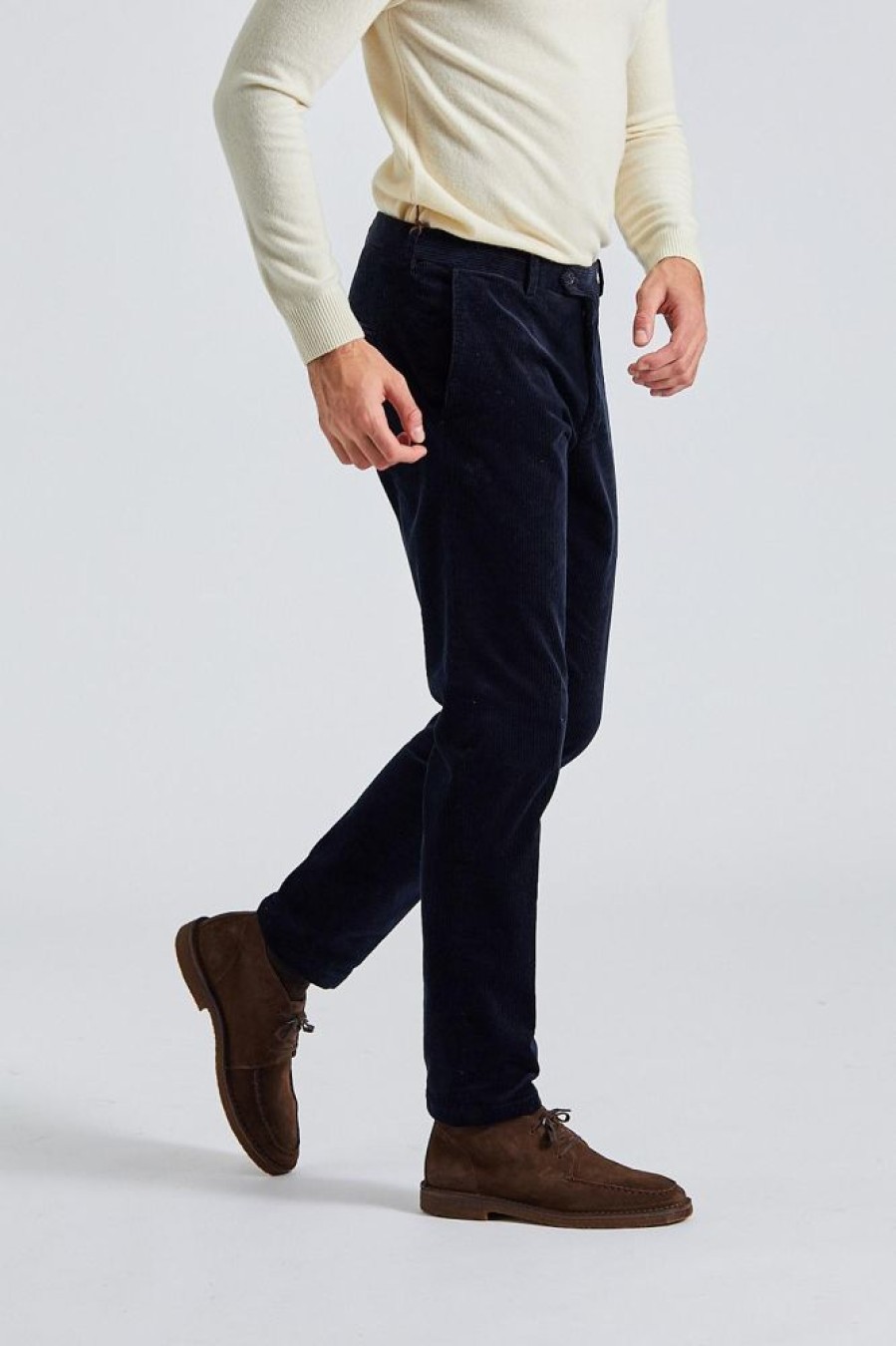 Herre Oscar Jacobson Bukser | Denz Trousers Navy