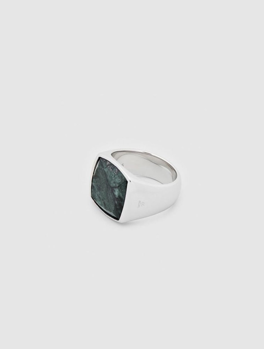 Herre Tom Wood Jewelry | The Cushion Green Marble