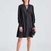 Dame JOSEPH Kjoler | Dewar Dress Habotai Black