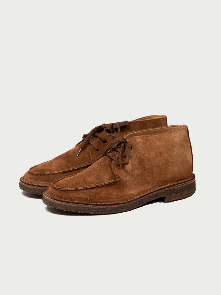 Herre Drakes Boots | Crosby Moc Toe Chukka Tobacco