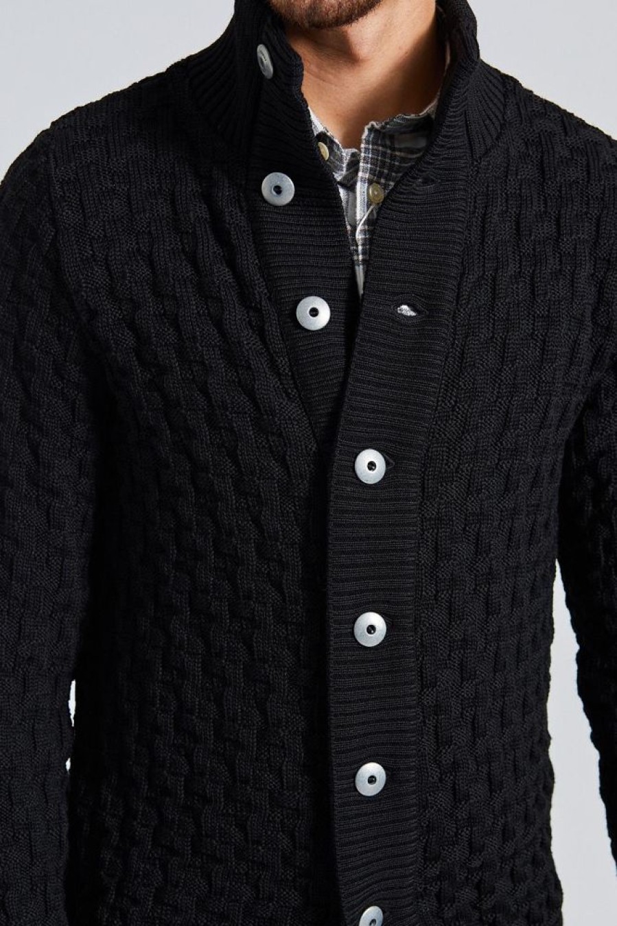 Herre S.N.S. Herning Cardigans | Stark Cardigan Black Void