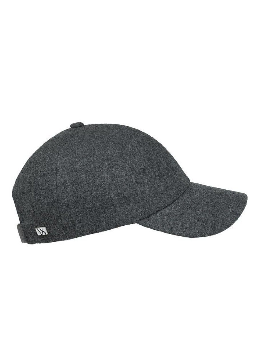 Herre Varsity Headwear Capser | Granite Grey Wool