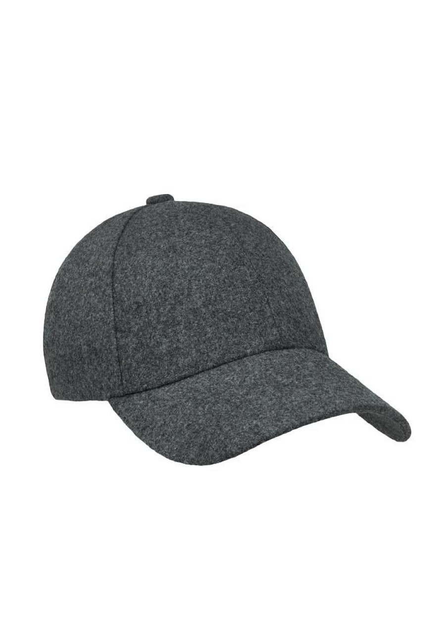 Herre Varsity Headwear Capser | Granite Grey Wool