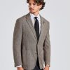 Herre LARDINI Blazere | Man Jacket Dyed Drop Brown