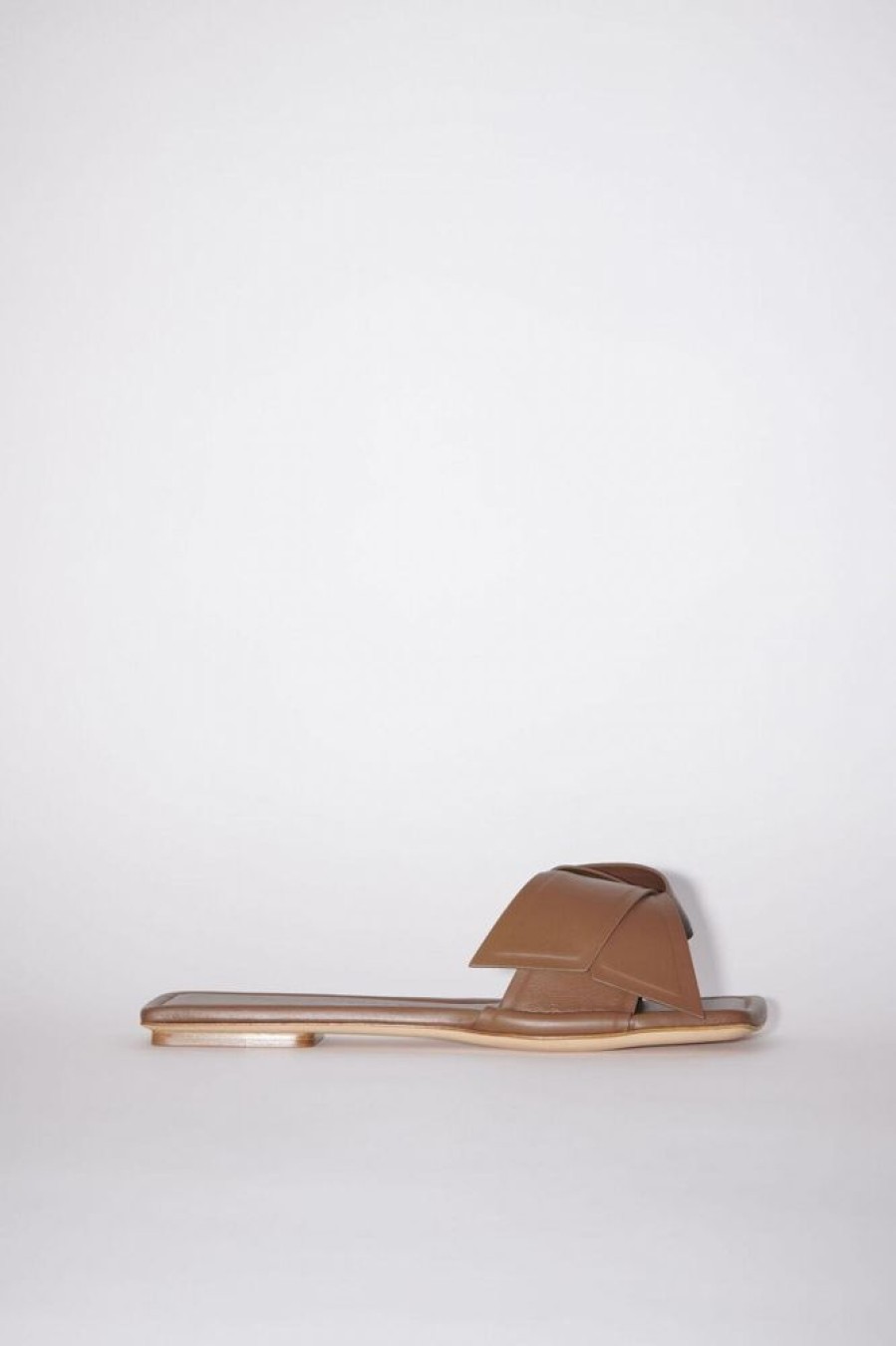 Dame Acne Studios Sandaler | Musubi Leather Sandal Camel Brown Fn-Wn-Shoe000702