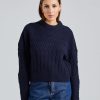 Dame Filippa K Gensere | Boxy Braided Sweater Navy