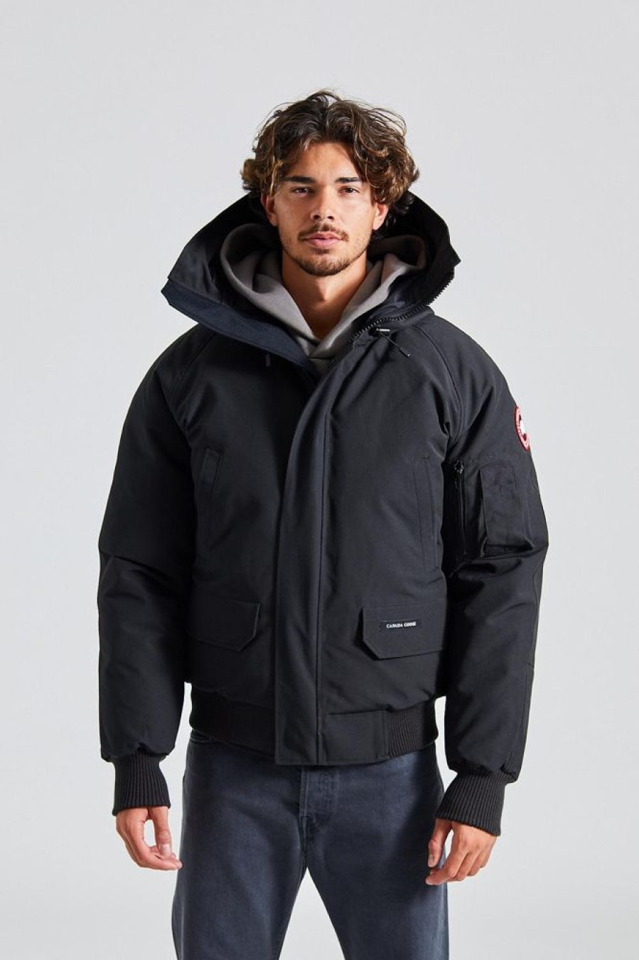 Herre Canada Goose Jakker | Chilliwack Bomber Cr Black