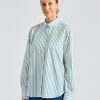 Dame Toteme Skjorter Og Bluser | Signature Cotton Shirt White/Green