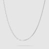 Herre Tom Wood Jewelry | Rue Chain Silver 20,5 Inches