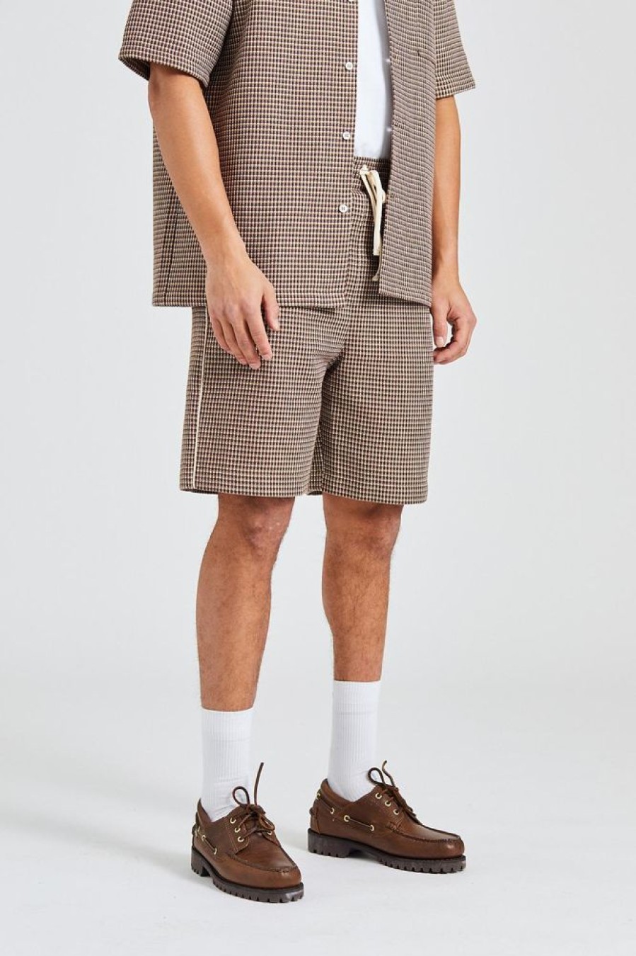 Herre Drôle de Monsieur Shorts | Le Short Gaufre Brown