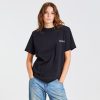 Dame ROTATE Birger Christensen T-Skjorter | Straight Logo T-Shirt Black