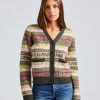 Dame Ganni Cardigans | Logo Wool Mix Cardigan Kalamata