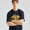 Herre Stüssy T-Skjorter | Sport Mesh Football Jersey Black