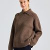 Dame Holzweiler Gensere | Furu Slit Sweater Brown