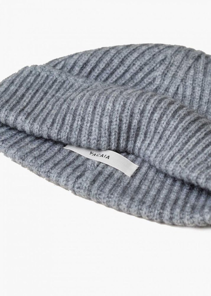 Herre Yacaia Luer Og Panneband | Merino Cash Beanie Grey