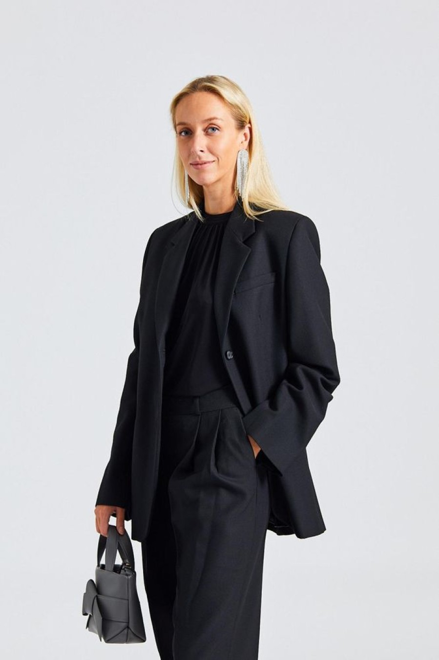 Dame Toteme Blazere | Tailored Suit Jacket Black