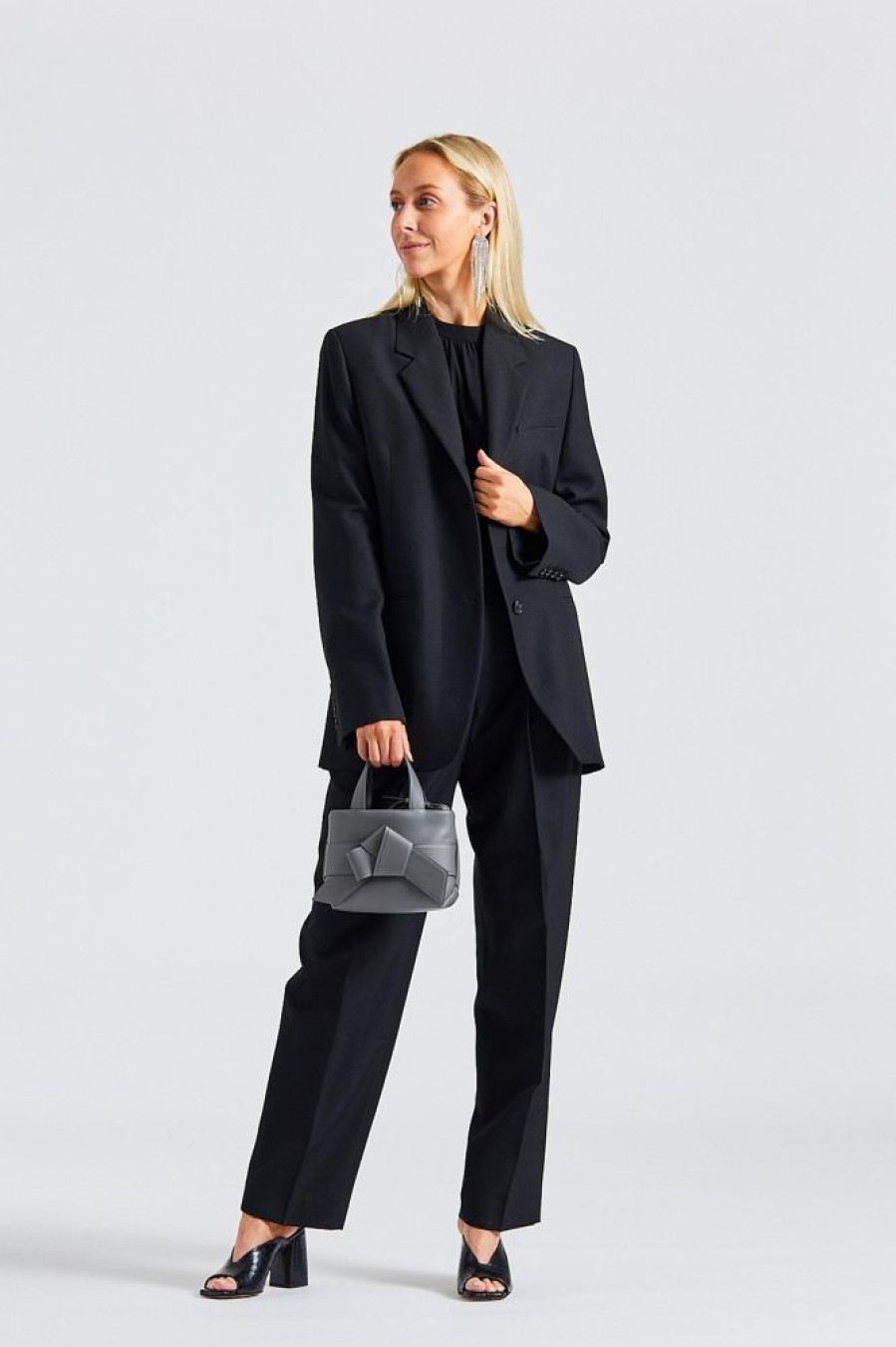 Dame Toteme Blazere | Tailored Suit Jacket Black